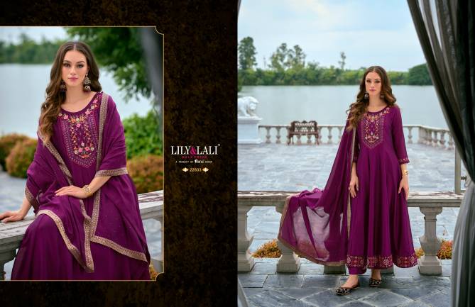 Bibbojaan Vol 2 By Lily And Lali Anarkali Kurti With Bottom Dupatta Wholesale Online
